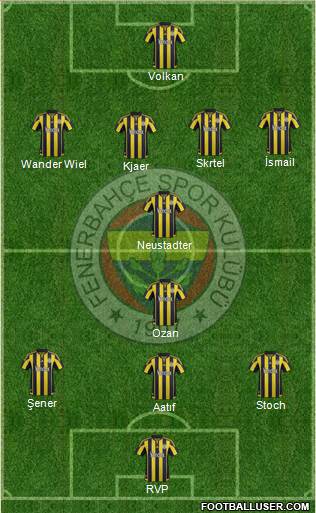 Fenerbahçe SK Formation 2016
