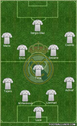 R. Madrid Castilla Formation 2016