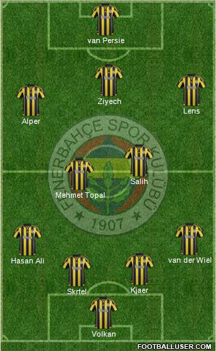 Fenerbahçe SK Formation 2016
