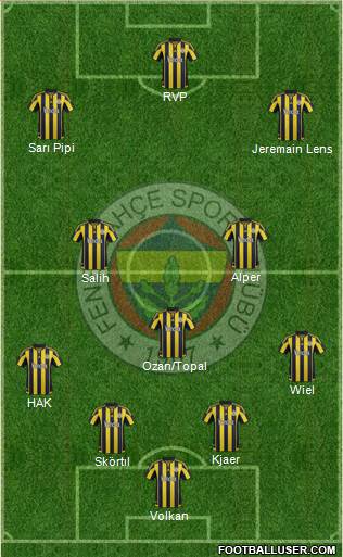 Fenerbahçe SK Formation 2016
