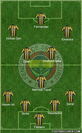 Fenerbahçe SK Formation 2016
