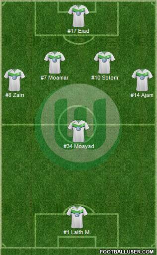 VfL Wolfsburg Formation 2016