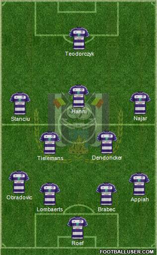 RSC Anderlecht Formation 2016
