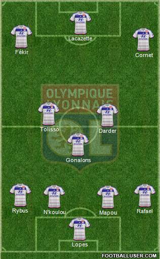 Olympique Lyonnais Formation 2016