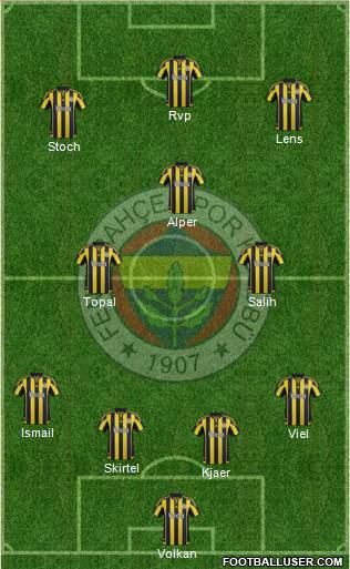 Fenerbahçe SK Formation 2016