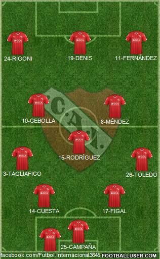 Independiente Formation 2016