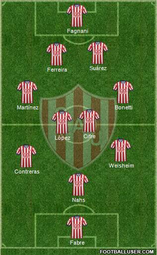 Unión de Santa Fe Formation 2016