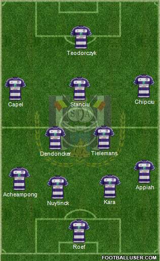 RSC Anderlecht Formation 2016