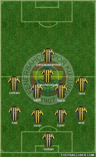 Fenerbahçe SK Formation 2016