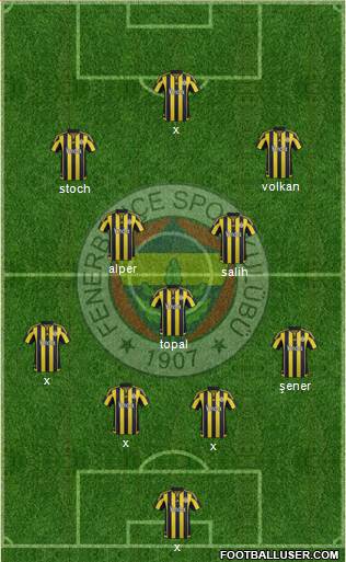 Fenerbahçe SK Formation 2016