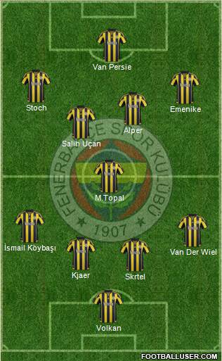 Fenerbahçe SK Formation 2016