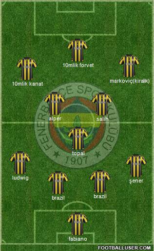 Fenerbahçe SK Formation 2016