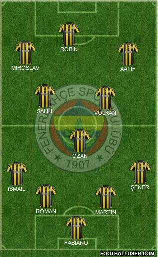 Fenerbahçe SK Formation 2016