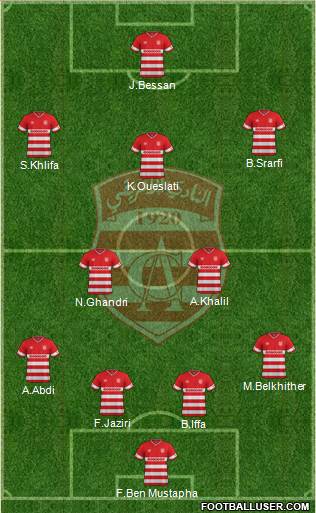 Club Africain Tunis Formation 2016