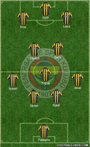 Fenerbahçe SK Formation 2016