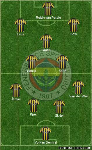 Fenerbahçe SK Formation 2016