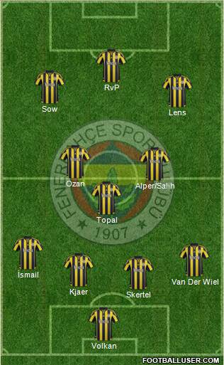 Fenerbahçe SK Formation 2016