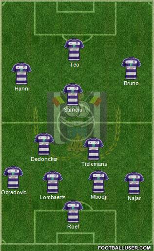 RSC Anderlecht Formation 2016