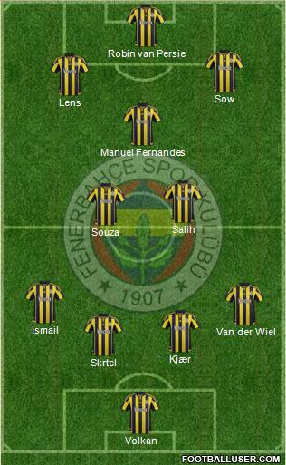 Fenerbahçe SK Formation 2016
