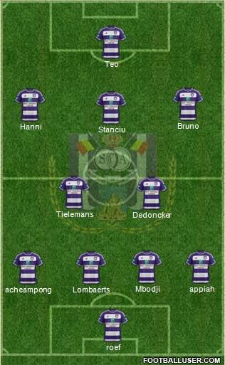 RSC Anderlecht Formation 2016