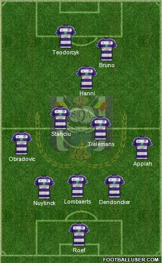 RSC Anderlecht Formation 2016
