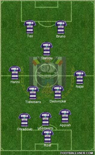 RSC Anderlecht Formation 2016