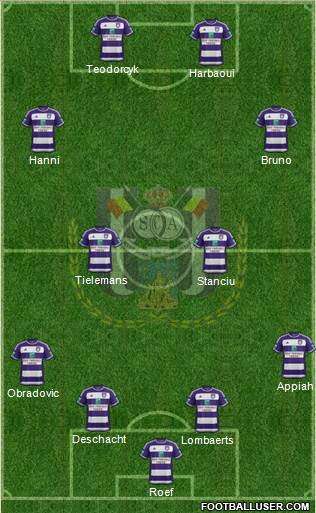 RSC Anderlecht Formation 2016
