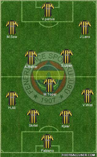 Fenerbahçe SK Formation 2016