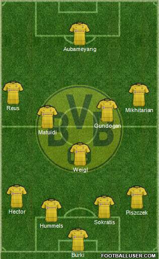 Borussia Dortmund Formation 2016