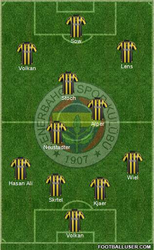 Fenerbahçe SK Formation 2016