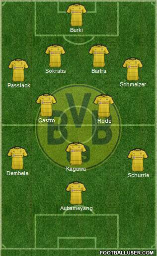 Borussia Dortmund Formation 2016