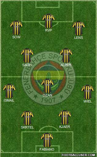 Fenerbahçe SK Formation 2016