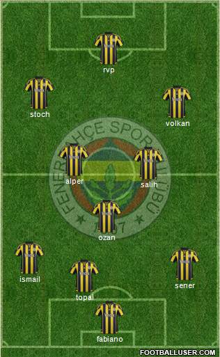 Fenerbahçe SK Formation 2016