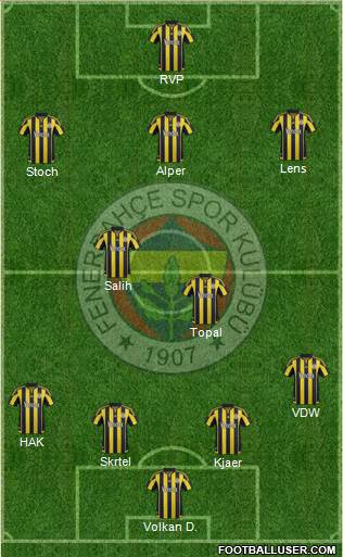 Fenerbahçe SK Formation 2016