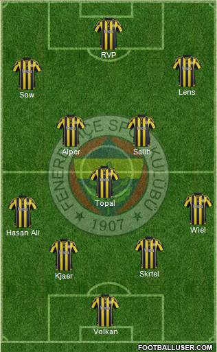 Fenerbahçe SK Formation 2016