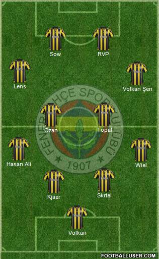 Fenerbahçe SK Formation 2016