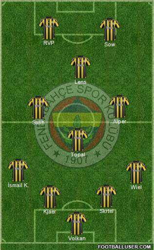 Fenerbahçe SK Formation 2016