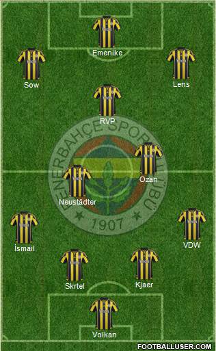 Fenerbahçe SK Formation 2016
