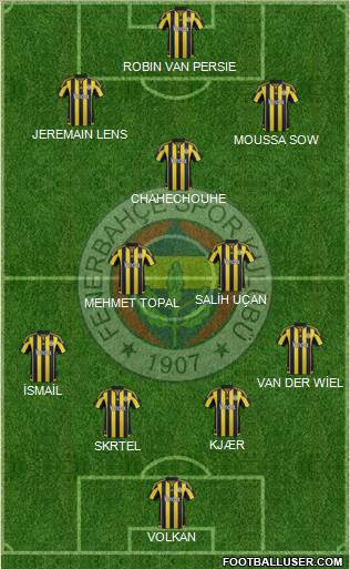Fenerbahçe SK Formation 2016