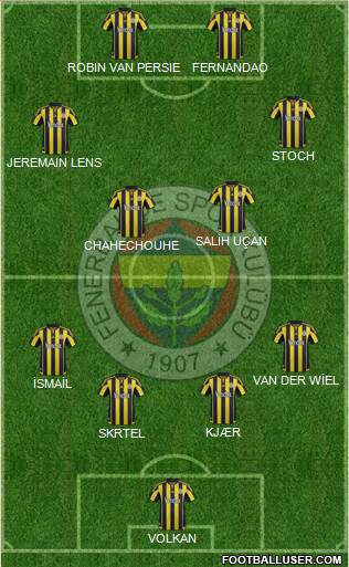 Fenerbahçe SK Formation 2016
