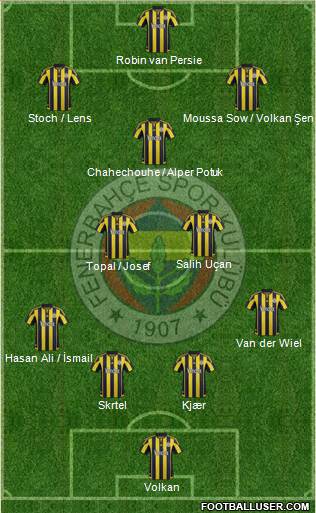 Fenerbahçe SK Formation 2016