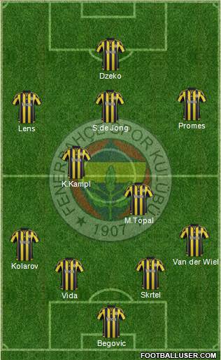 Fenerbahçe SK Formation 2016
