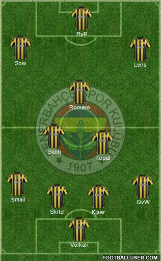 Fenerbahçe SK Formation 2016