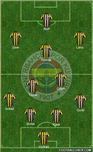 Fenerbahçe SK Formation 2016