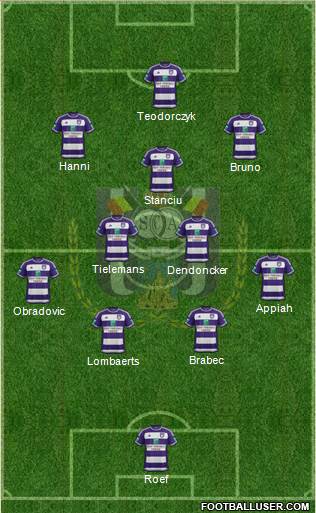 RSC Anderlecht Formation 2016