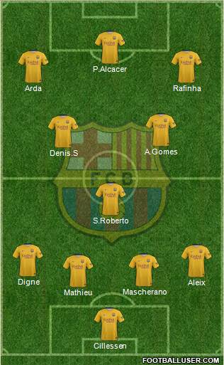 F.C. Barcelona Formation 2016