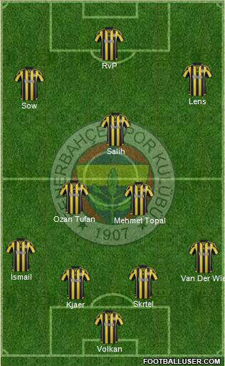 Fenerbahçe SK Formation 2016