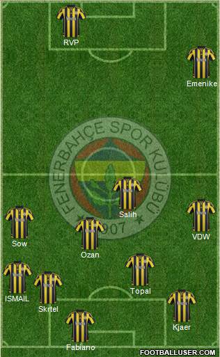 Fenerbahçe SK Formation 2016