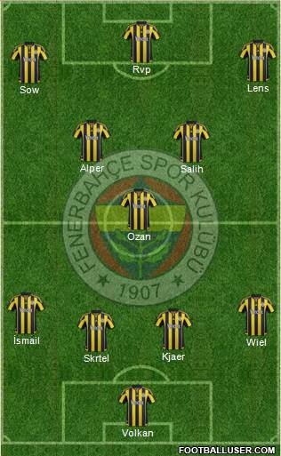 Fenerbahçe SK Formation 2016