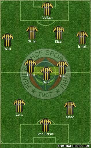 Fenerbahçe SK Formation 2016